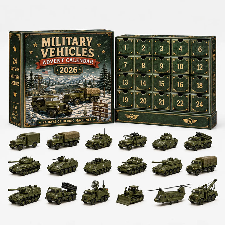 Miniatuurvoertuigen kerst aftelset - Motorix