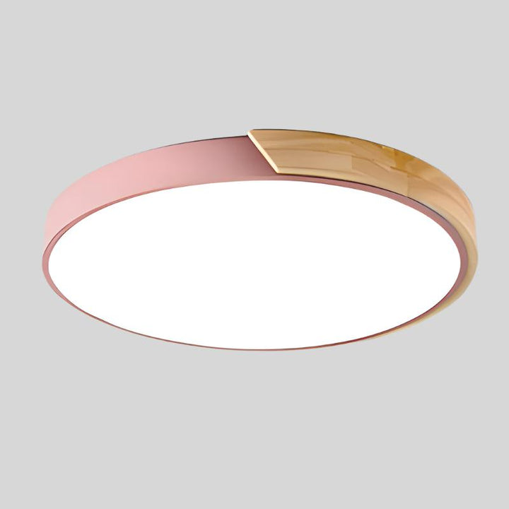 Dunne ronde plafondlamp, modern minimalistisch licht voor je huis