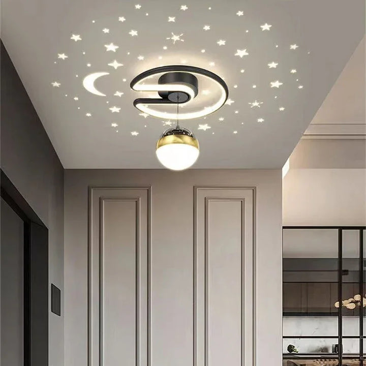 LED-plafondlamp met sterreneffect, dimbare kamerverlichting