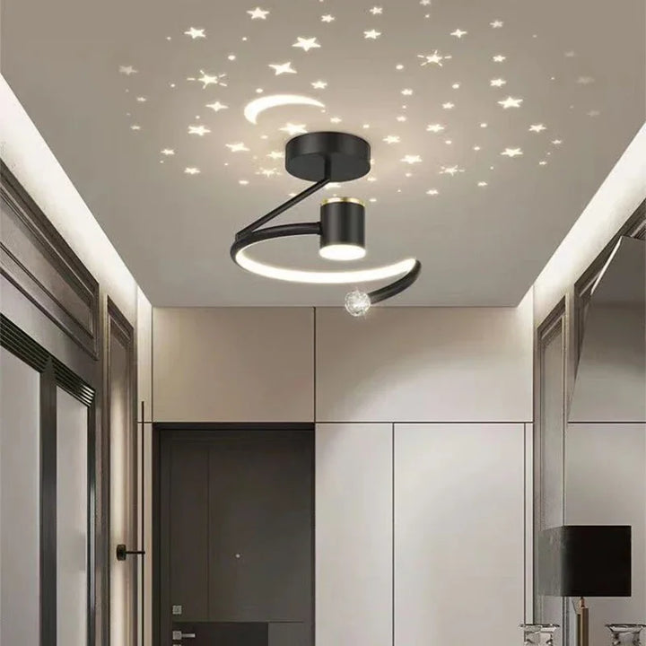 LED-plafondlamp met sterreneffect, dimbare kamerverlichting