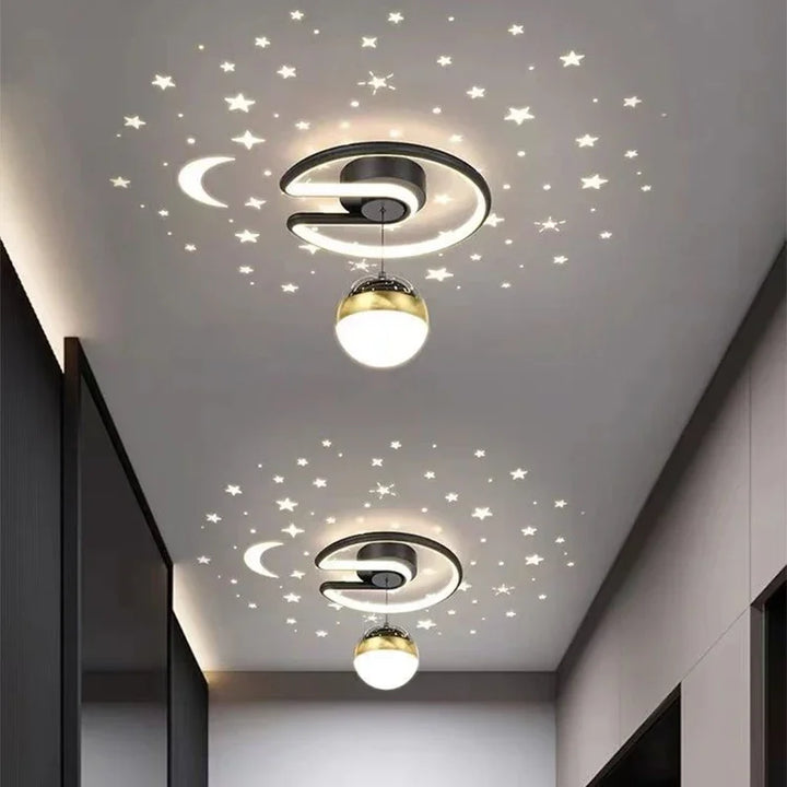 LED-plafondlamp met sterreneffect, dimbare kamerverlichting
