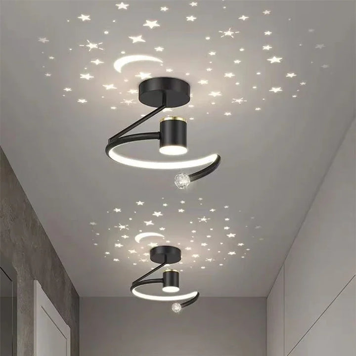 LED-plafondlamp met sterreneffect, dimbare kamerverlichting