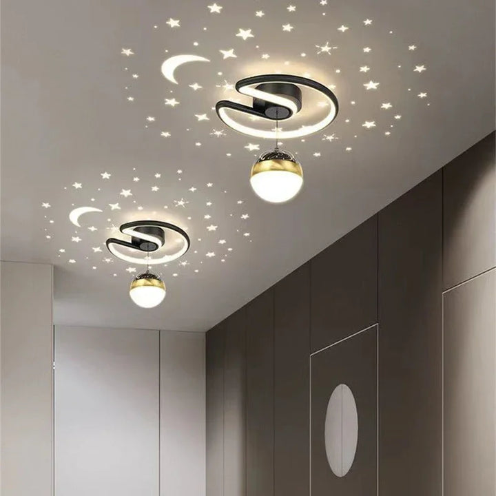 LED-plafondlamp met sterreneffect, dimbare kamerverlichting