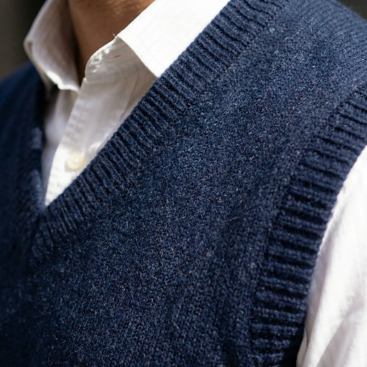 Mouwloze heren gilet met V-hals - Donnie