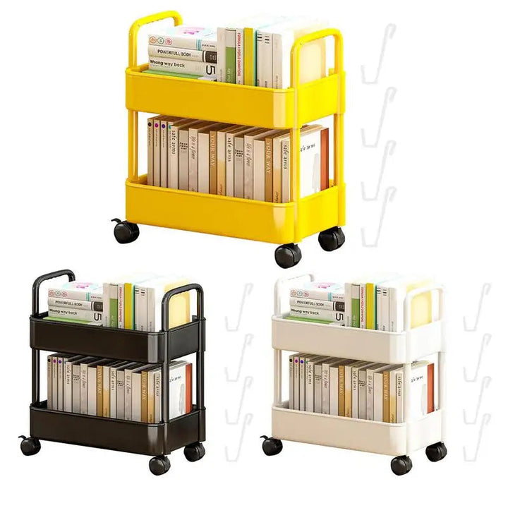 Mobiele Boekenplank Trolley met Wielen - Rollit