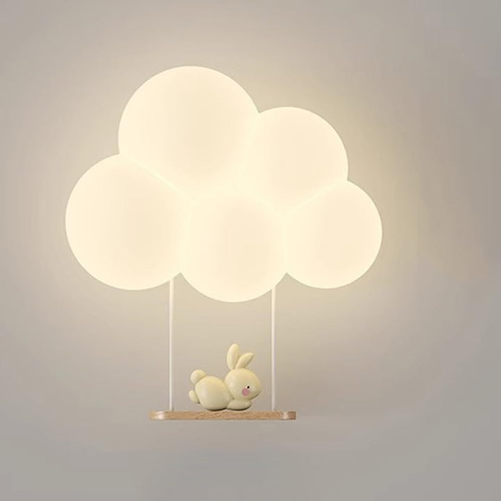 Wandgemonteerd kindernachtlampje wolkontwerp LED-lamp