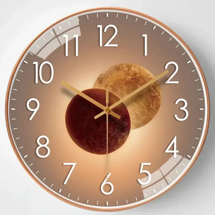 Stille wandklok, minimalistisch en geruisloos uurwerk voor in huis