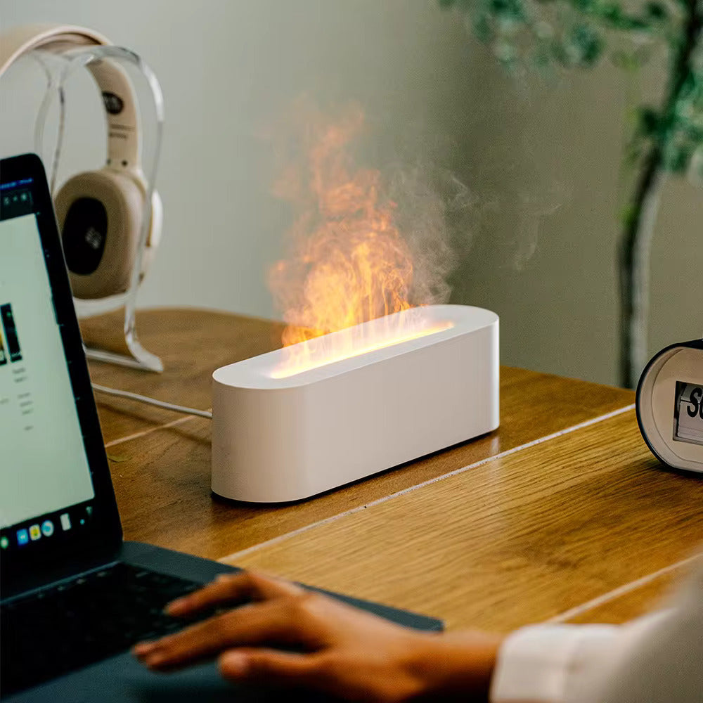 7-kleuren stoomlamp, ontspannende aromaverstuiver op USB-voeding