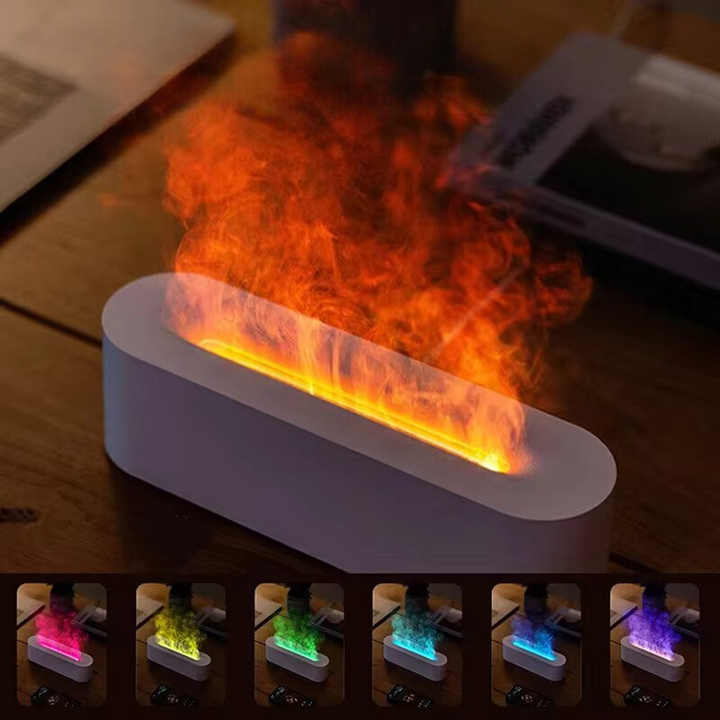 7-kleuren stoomlamp, ontspannende aromaverstuiver op USB-voeding