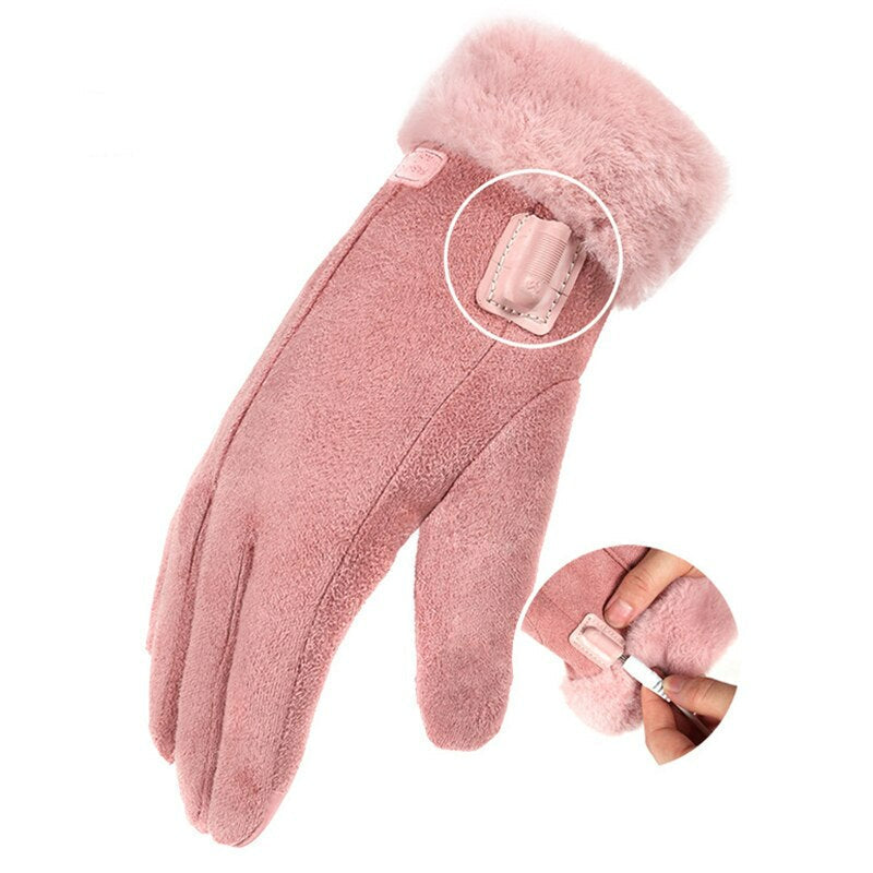 Oplaadbare verwarmde handschoenen voor dames, snel warm en de hele dag warmte