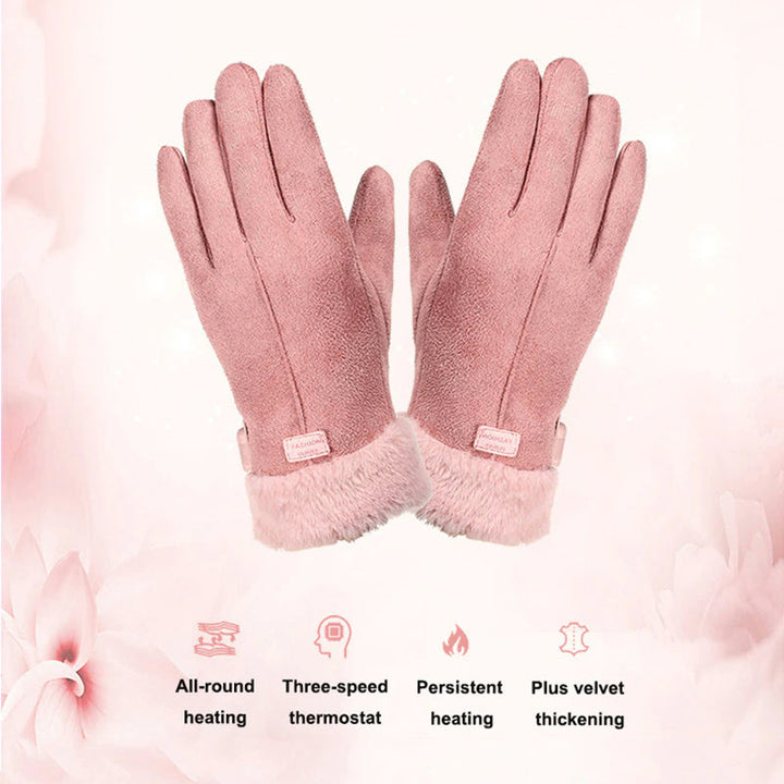 Oplaadbare verwarmde handschoenen voor dames, snel warm en de hele dag warmte
