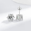 Elegante oorbellen van wit goud met subtiele glans