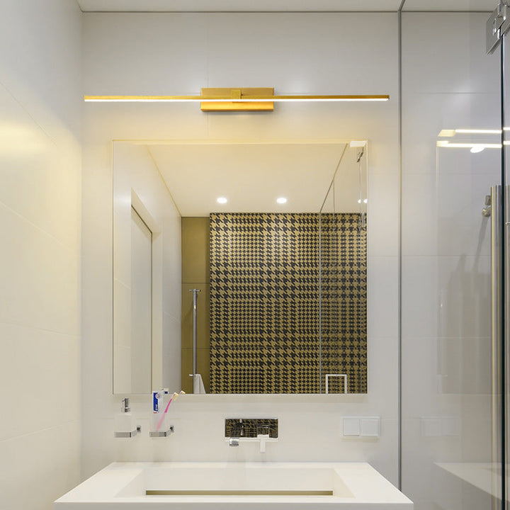 Lineaire zeshoekige spiegel wandlamp – Moderne vanity voor badkamer en slaapkamer