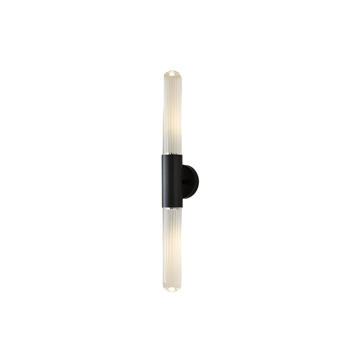Nordic Wandlamp van Golfglas met LED, Messing, 1 Lichtpunt