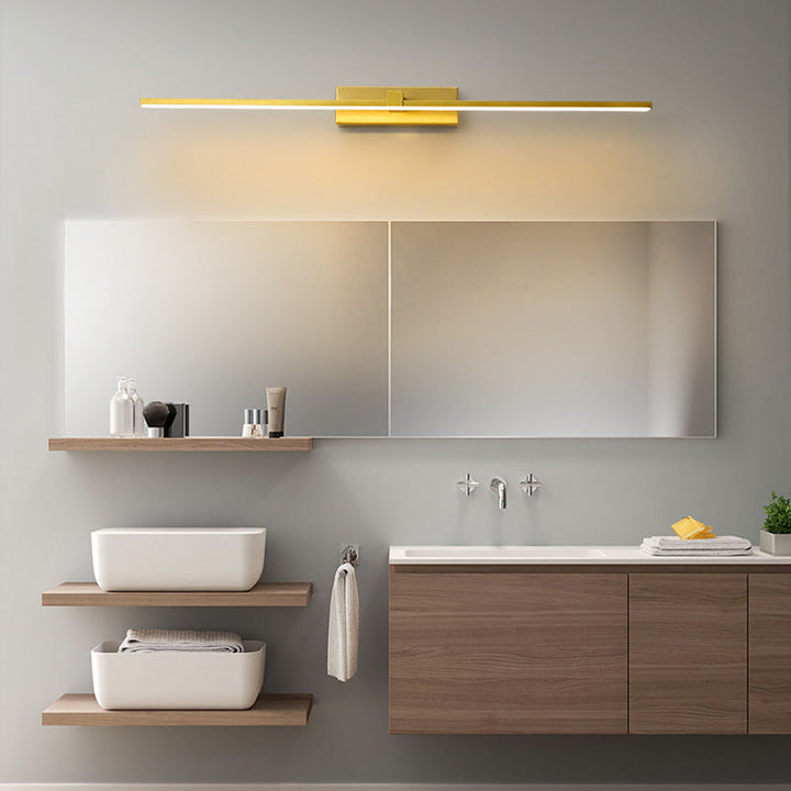 Lineaire zeshoekige spiegel wandlamp – Moderne vanity voor badkamer en slaapkamer