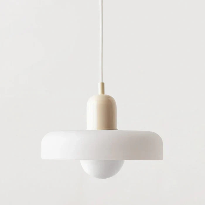 Bauhaus pendelleuchte van gekleurd glas