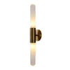 Nordic Wandlamp van Golfglas met LED, Messing, 1 Lichtpunt