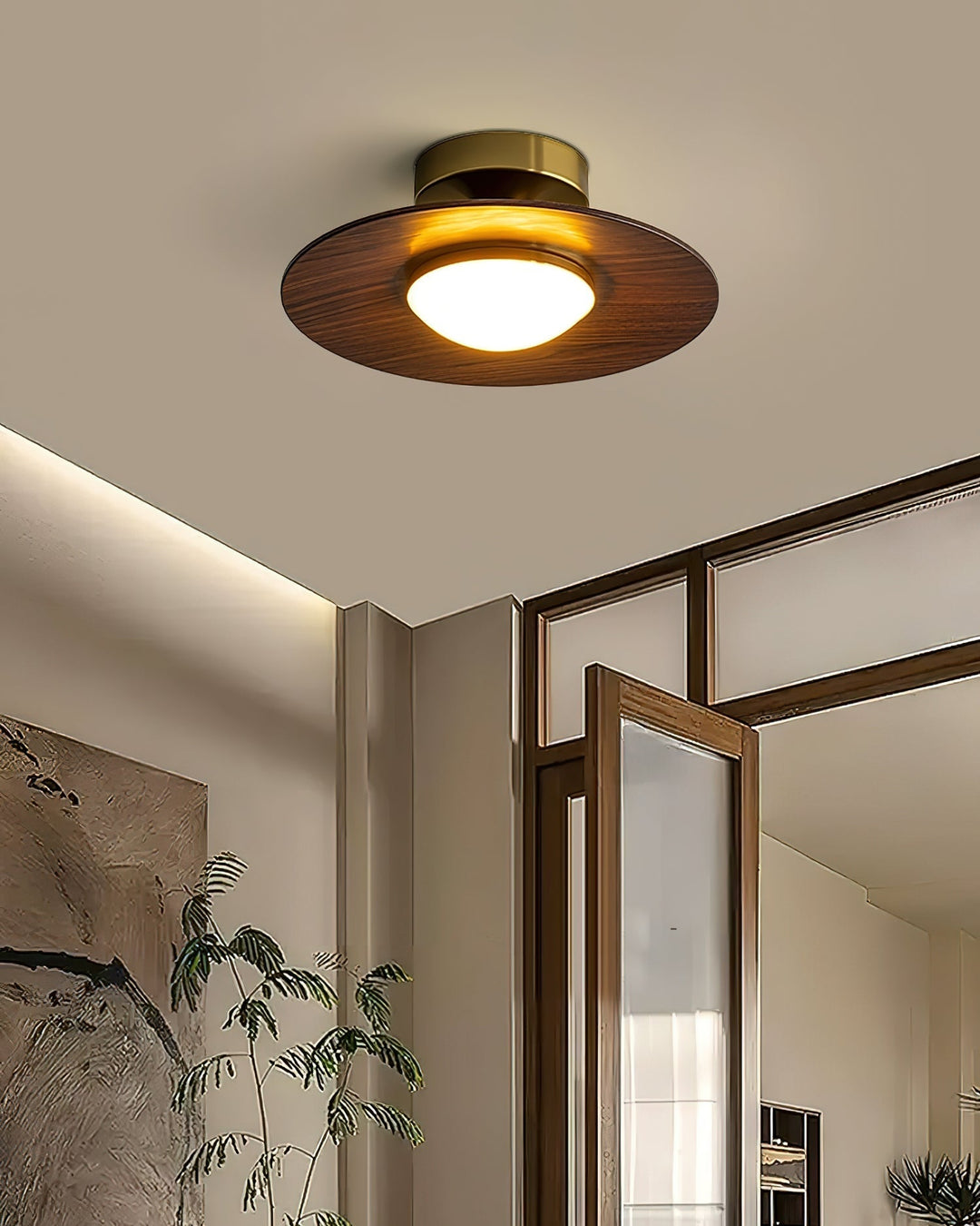 Eigentijdse LED-plafondlamp, compact ontwerp voor opbouwmontage