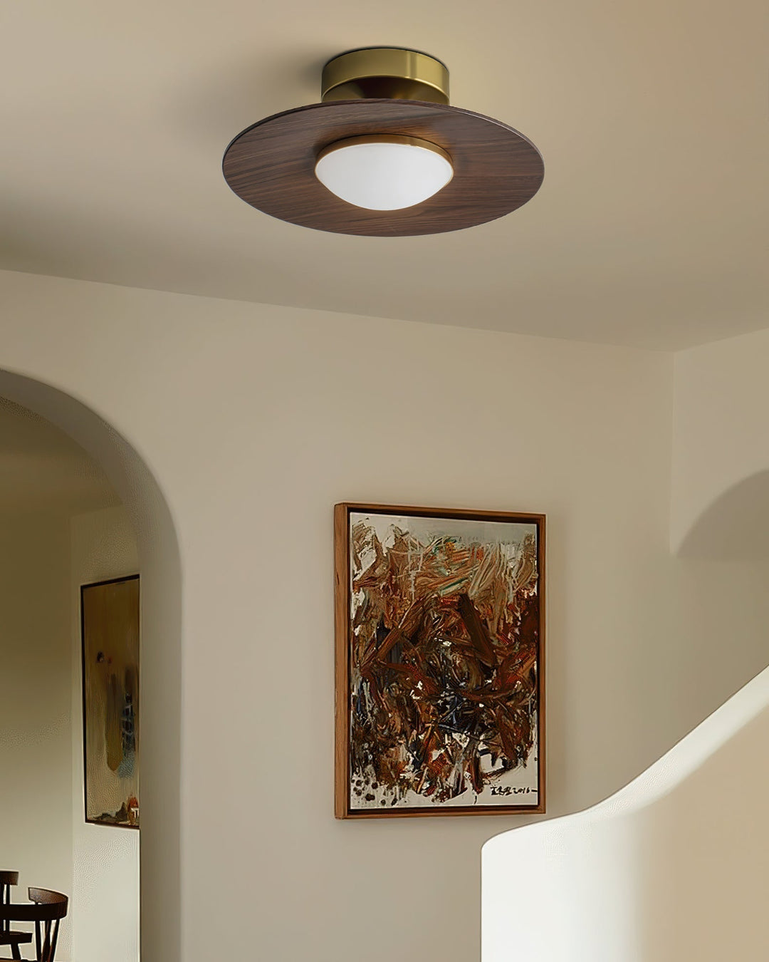 Eigentijdse LED-plafondlamp, compact ontwerp voor opbouwmontage