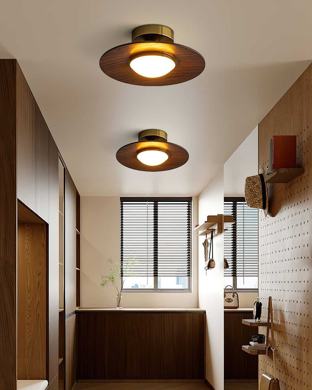 Eigentijdse LED-plafondlamp, compact ontwerp voor opbouwmontage
