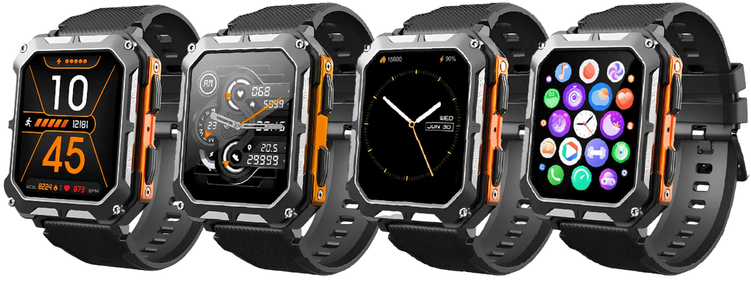 Outdoor Smartwatch met 5ATM Waterdichtheid en Gezondheidsmonitoring