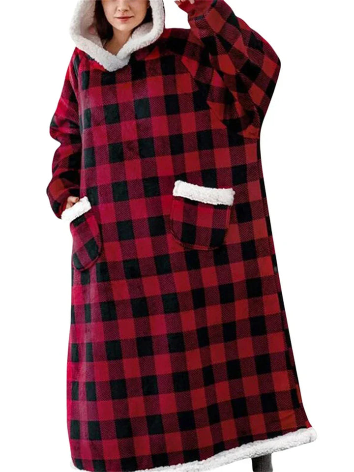 Oversized capuchondeken met voorzak - Lola