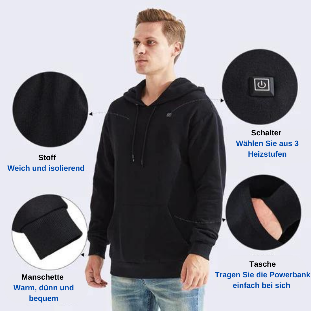 Verwarmde unisex hoodie - ThermaHoodie