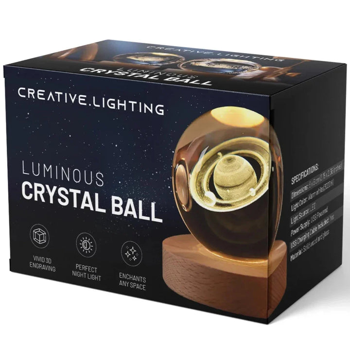 Kosmische kristallen bol-lamp, magische LED-woondecoratie
