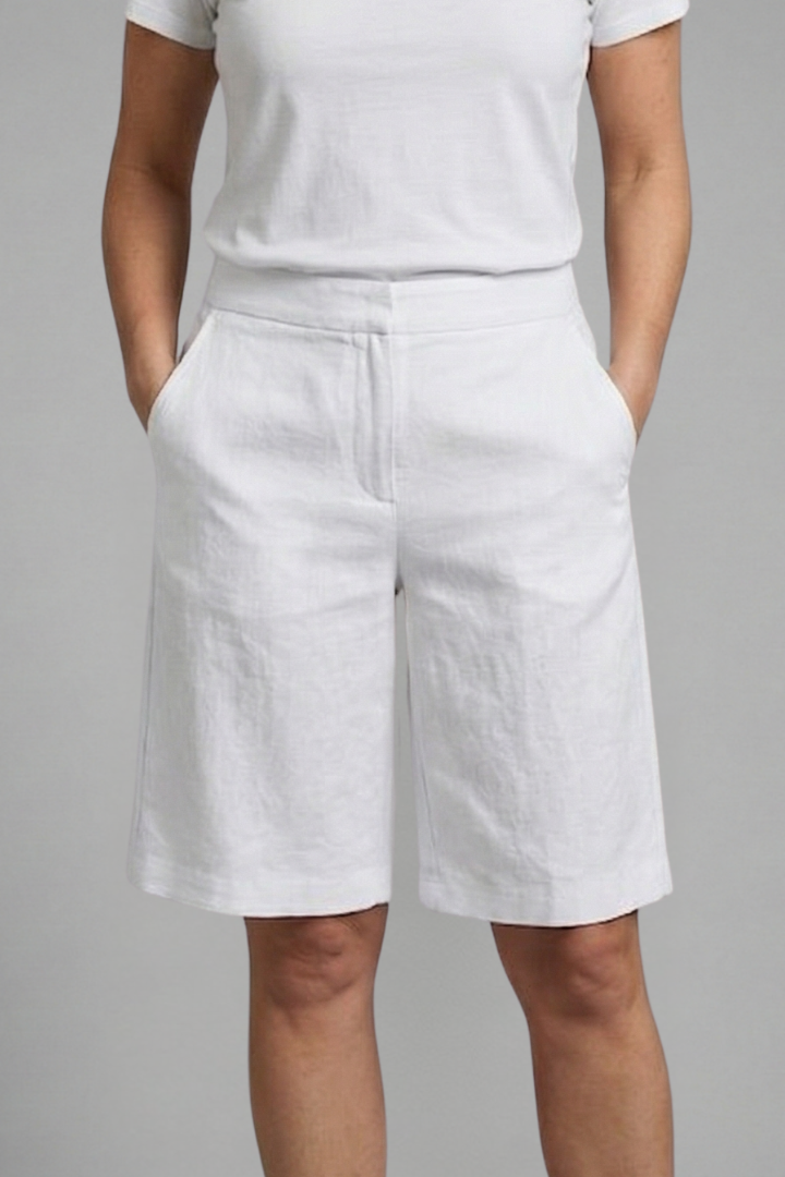Dames high-waist zomershort met getailleerde pasvorm, losse pasvorm voor elke dag