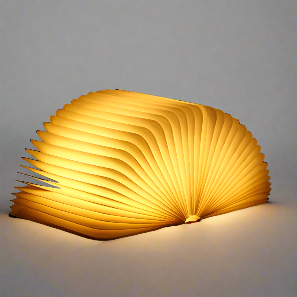Decoratief boekvormig LED-nachtlampje, oplaadbaar via USB