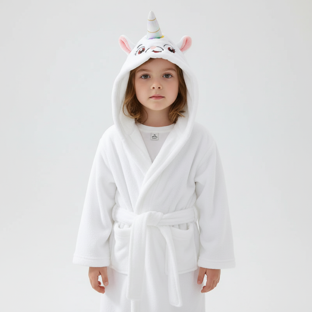 Plush kindermorgenjas - CozyWrap