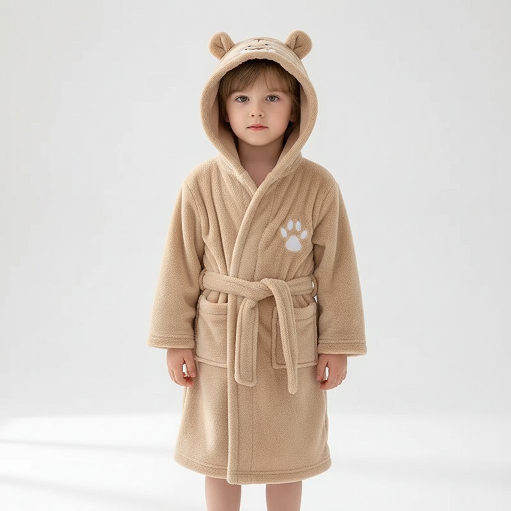 Plush kindermorgenjas - CozyWrap