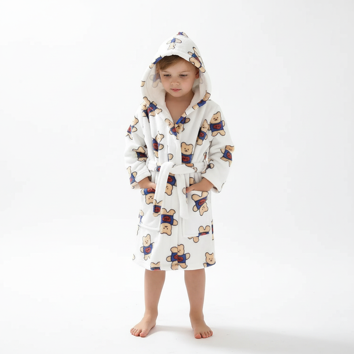 Plush kindermorgenjas - CozyWrap