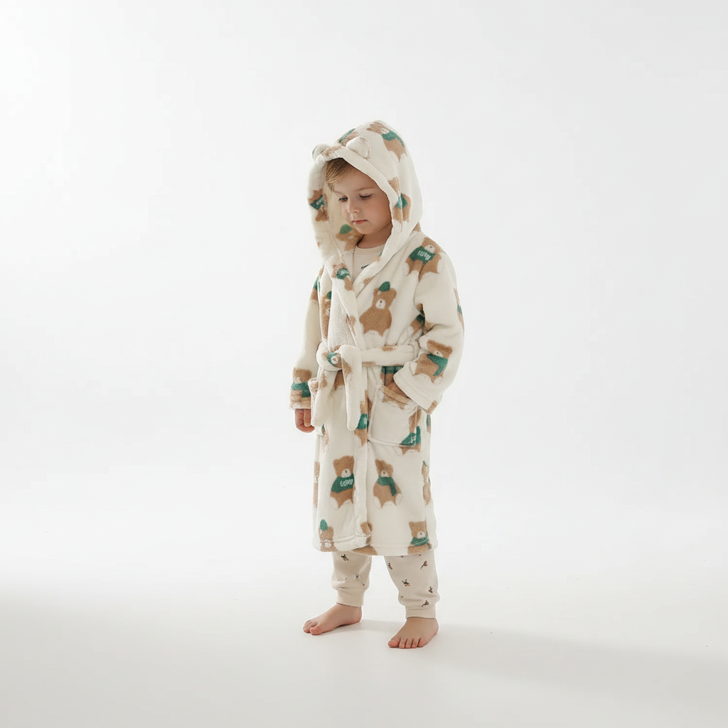 Plush kindermorgenjas - CozyWrap