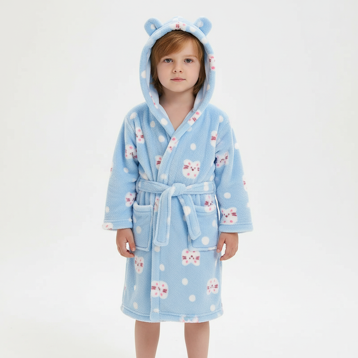 Plush kindermorgenjas - CozyWrap