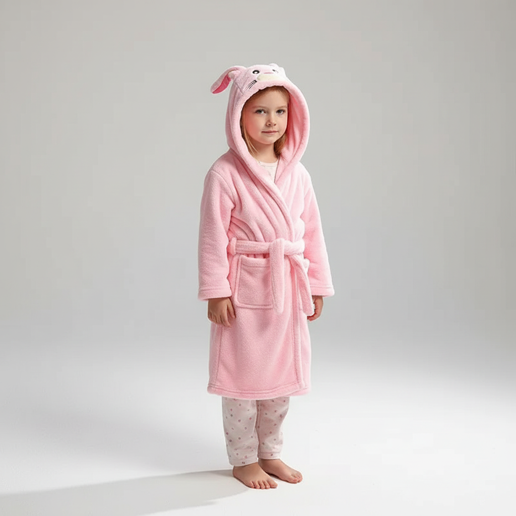 Plush kindermorgenjas - CozyWrap