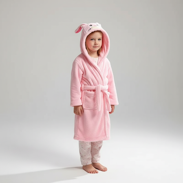 Plush kindermorgenjas - CozyWrap