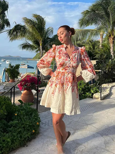 Maxi en mini bohemian jurk - Angela