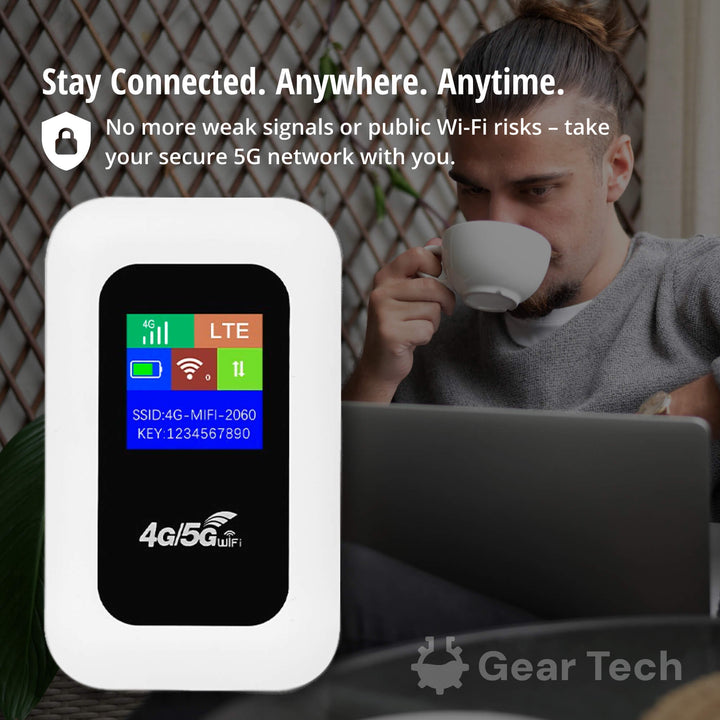 RoamWave 5G Draagbare WiFi Hotspot Voor Reizen Of Thuisgebruik