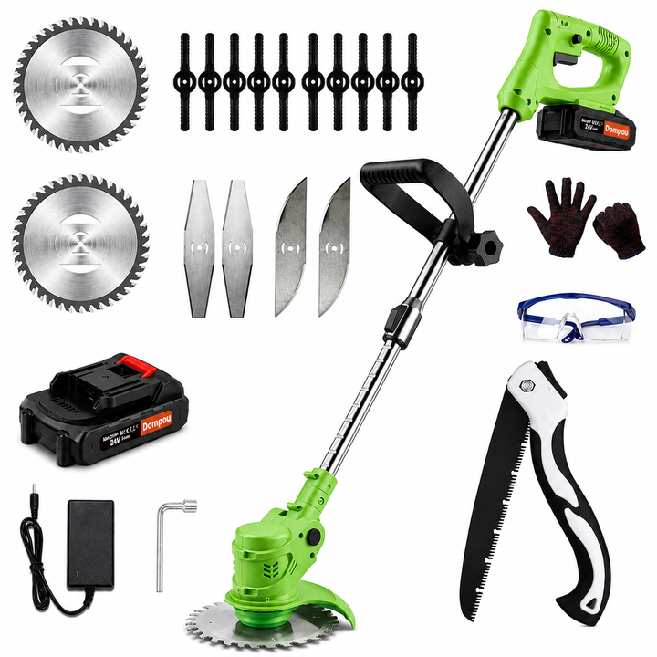 Verstelbare draadloze grastrimmer voor tuinranden