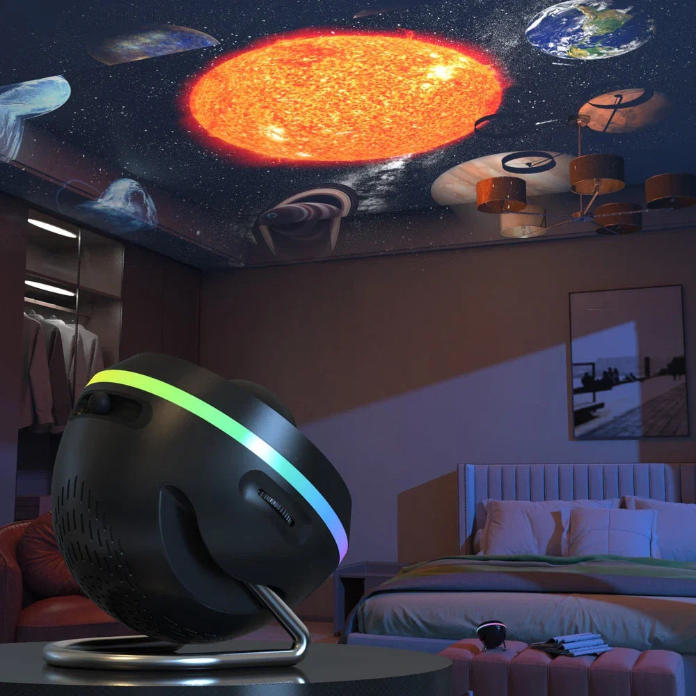Sterrenhemel-projectielamp, kosmische sfeerverlichting voor in huis