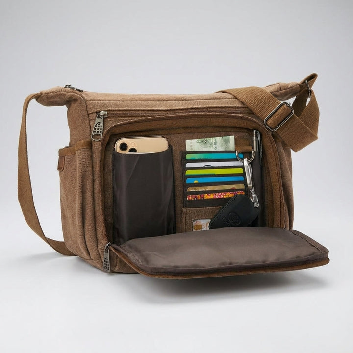 RFID Blokkende Messenger Tas - SecureCanvas