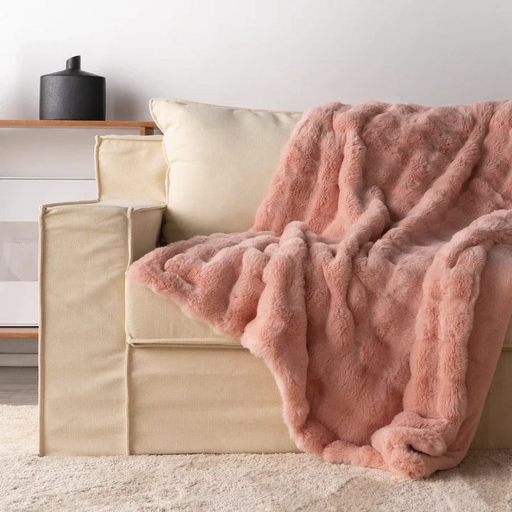 Pluche comfortdeken voor ontspanning & onderweg