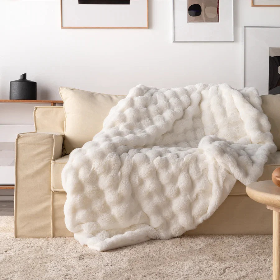Pluche comfortdeken voor ontspanning & onderweg