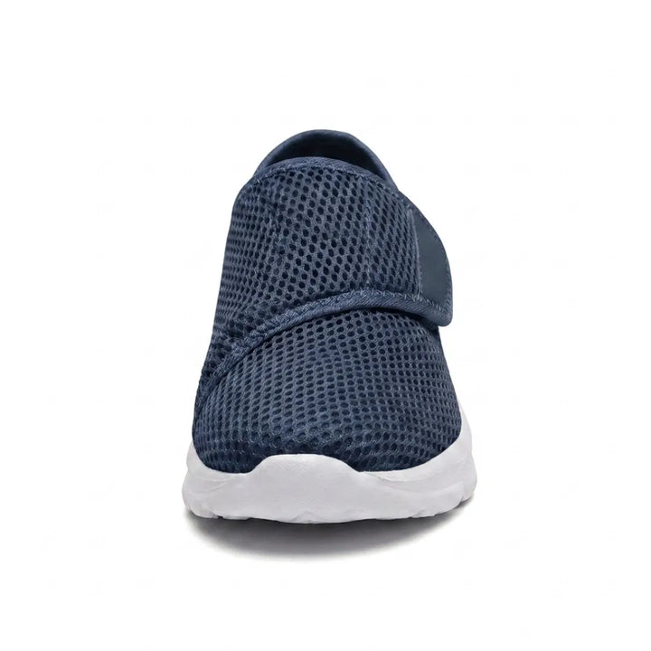 Comfortabele orthopedische wandelschoenen met klittenband voor brede of gezwollen voeten
