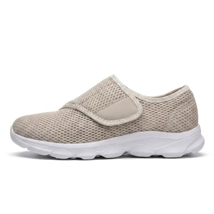 Comfortabele orthopedische wandelschoenen met klittenband voor brede of gezwollen voeten