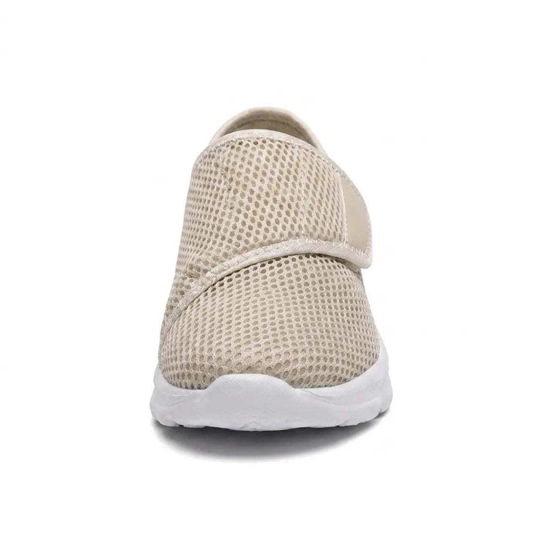 Comfortabele orthopedische wandelschoenen met klittenband voor brede of gezwollen voeten