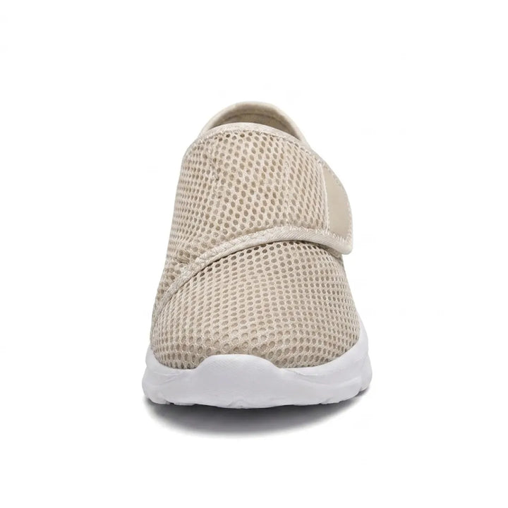 Comfortabele orthopedische wandelschoenen met klittenband voor brede of gezwollen voeten