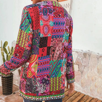 Gebreid Vest Retro Stijl Dames