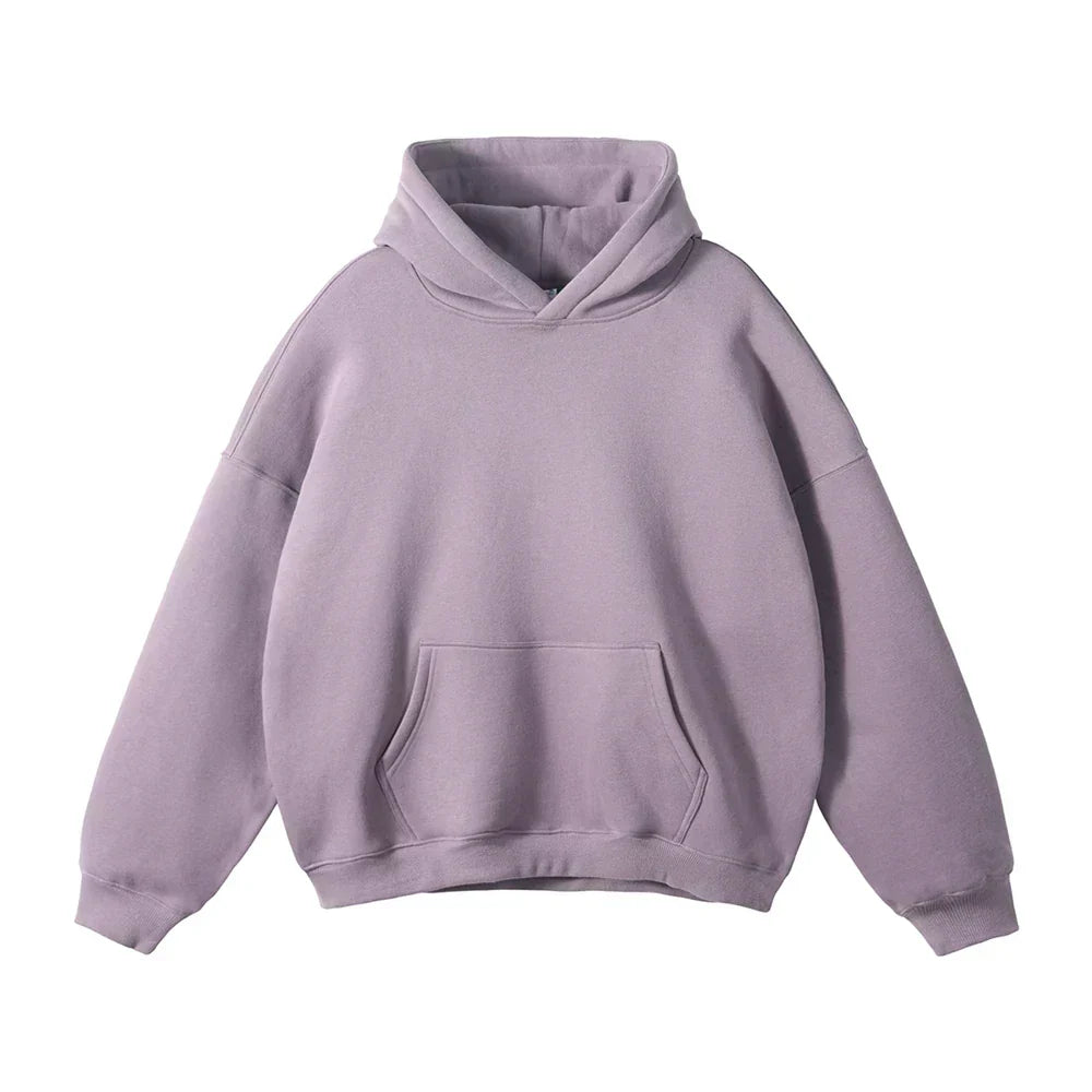 Losse herenhoodie met kangoeroezak